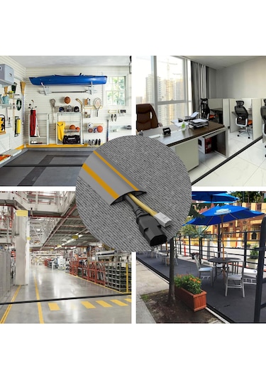 Greentech Esnek Kablo Kanalı Şeritli Gri / Gt-kk09