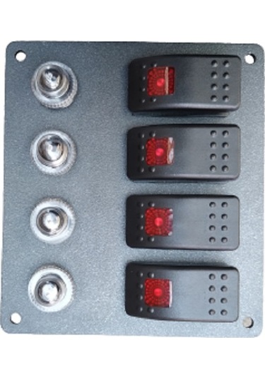 Tekne Ve Karavan Otomatik Sigorta Paneli. 4'Lü