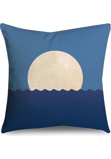 Kuzey Avrupa Geometrik Keten Yastık 45 45 Cm-31 Ekru