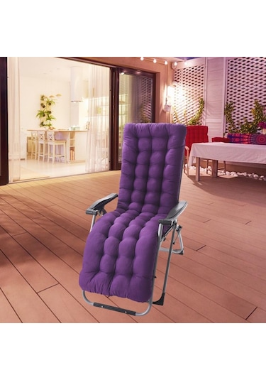 Suntek Magideal Rahat Polyester Bahçe Recliner Minder Mor-b