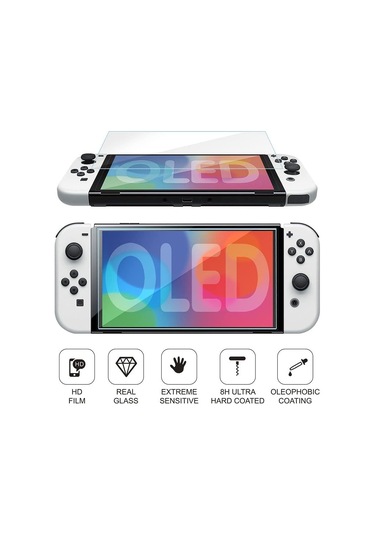 Nintendo Switch Oled Ekran Koruyucu Temperli Cam Filmi