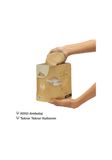 Playever Hands'n Sand Doğal Kinetik Kum 1kg - Naturel Krem