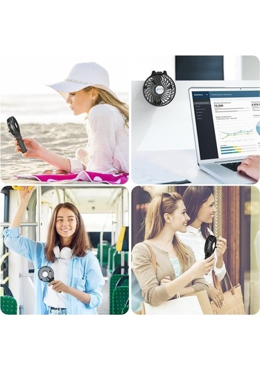 Yingfu 7 Bıçaklı Mini Elektrikli Soğutma Fanı, Yeşil Renkli, Uygun Hafif Kullanımlar İçin