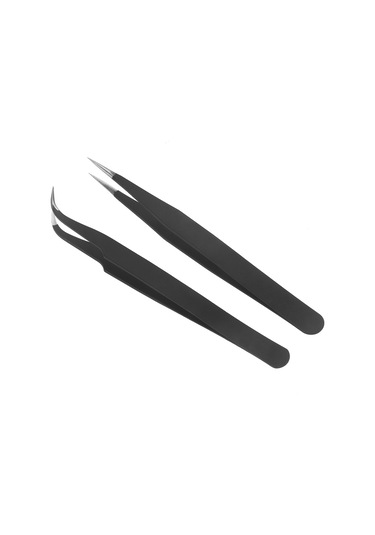 Teltree "2'li Profesyonel Tırnak Taş Penseti Seti - Kavisli Ve Düz Modeller"