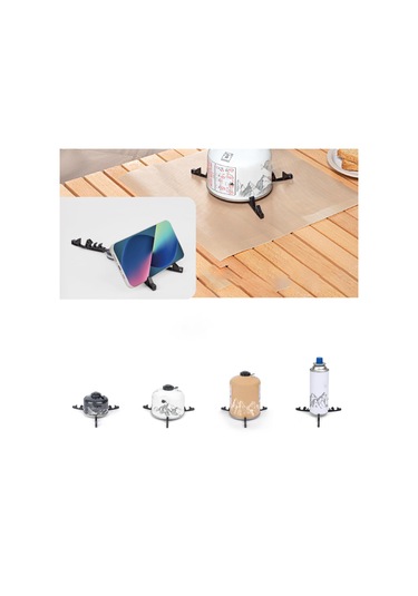 Homyl Katlanabilir Gaz Tankı Standı Siyah Eşkenar-dörtgen Siyah