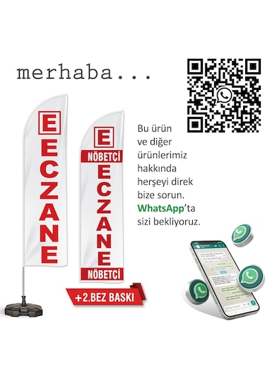 Eczane Yelken Bayrak + Nöbetçi Ecz. Baskısı V1