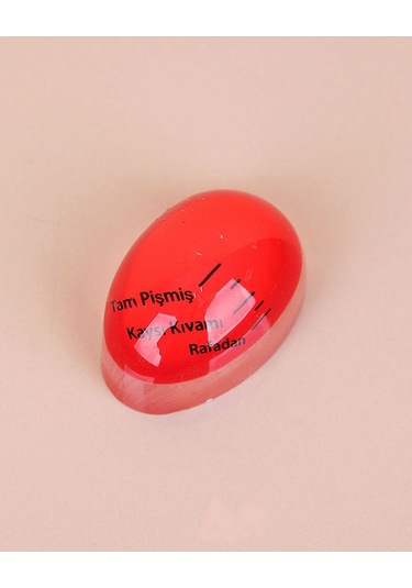 Renk Değiştiren Yumurta Zamanlayıcı Kıvamlayıcı Kırmızı