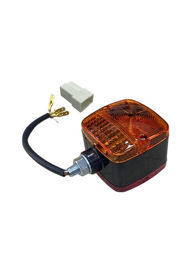 Park-sinyal Lambası Sarı-kırmızı Çift Taraflı 80 80 Mm Komatsu Forklift