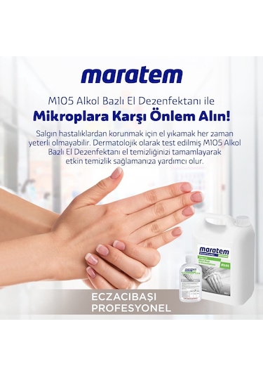 Eczacıbaşı Maratem M105 Alkol Bazlı El Dezenfektanı 5 Litre