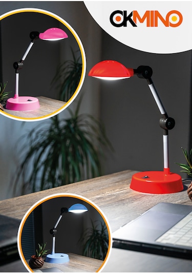 Okmino Led'li Akrobat Masa Lambası Pembe