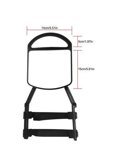 Geeksen Trailer İçin Yardımcı Görüntü Aynası - Pp/nilon/tpr Malzeme, 15x14cm Büyük Ayna, Tekli Paket