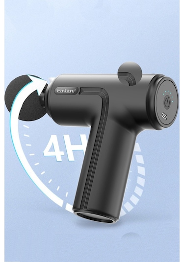 Earldom V6 6 Seviyeli 4 Değişir Başlıklı Kablosuz Masaj Aleti - Siyah 378109 Siyah