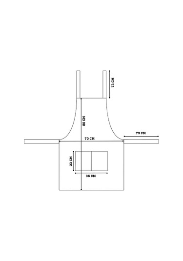 Vlarus Erkek Mutfak Tezgah Apronsı Aşçı İşi 169869253 Siyah