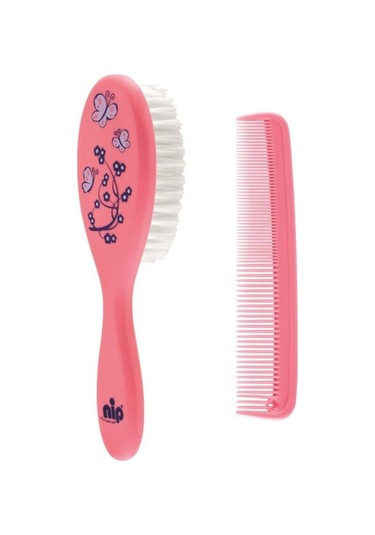 Nip Saç Bakım Tarak ve Fırçası Pembe