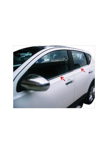 Nissan Qashqai J10 Krom Cam Çıtası 4 Prç. 2007-2014 P. Çelik