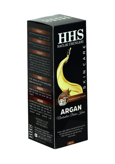 Hhs Argan Yağlı Nemlendirici El Yüz ve Vücut Bakım Kremi 150 ML