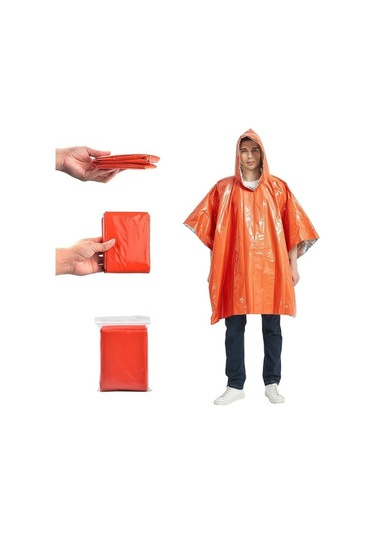 Prestigegoods Acil Durum Kamp Seti - Su Geçirmez Panço, Battaniye Ve Çadır - Outdoor Kamp Ve Macera İçin Çok Renkli