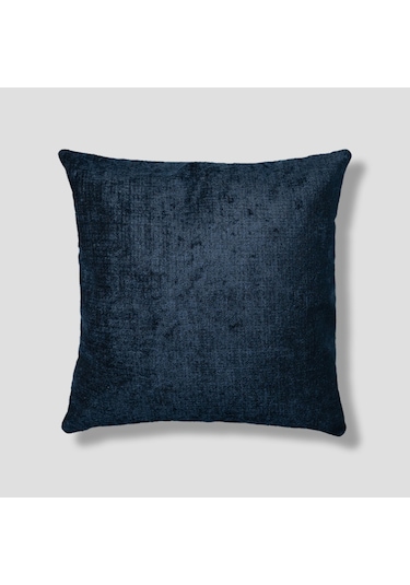 Sezyon Liza Desenli 50x50 Gece Mavisi Kırlent Kılıfı Gece Mavisi