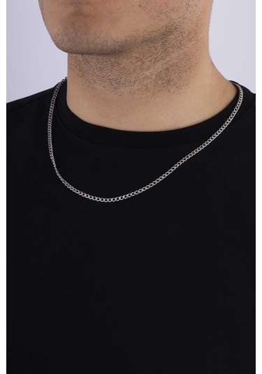 Gümüş Pazarım Klasik Model Standart Kesim Gurmet Erkek Çelik Zincir Çok renkli