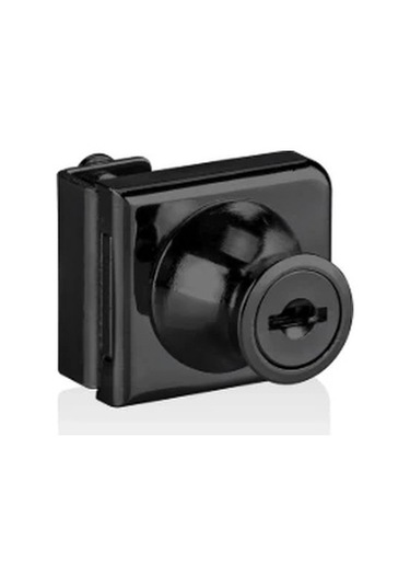 Canex Cam Kilidi Tekli Siyah Kare Tip 10 Adet Gri