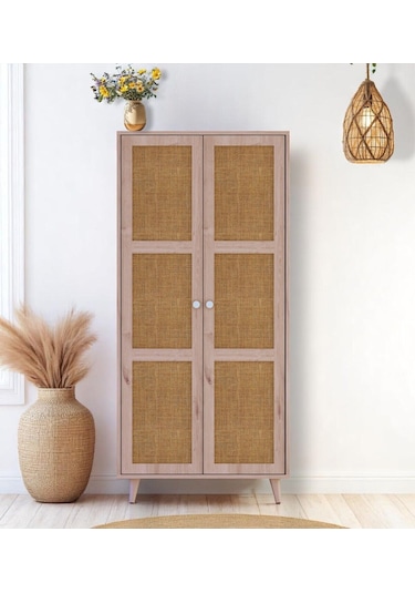 Floradesign Bali Bohem Jüt Gardırop /elbise Dolabı Iki Kapaklı Dolap / Çok Amaçlı Dolap Mdf Jüt Kapaklı Floradesign Bali Bohem Jüt Gardırop /elbise Dolabı Iki Kapaklı Dolap / Çok Amaçlı Dolap Mdf Jüt Kapaklı