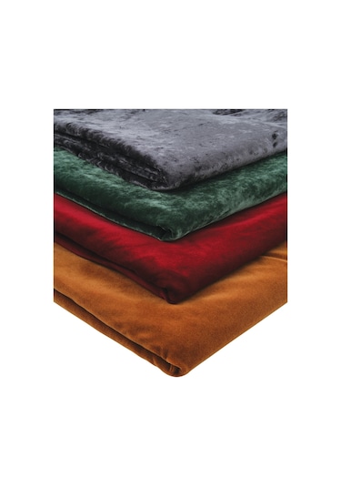 Kutlu Flok Kadife Masa Örtüsü (Kahveci)