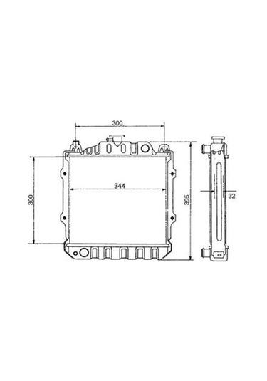 Radyatör Su Suzuki Alto 0.8 89-96 26mm Brazing /17700-84200