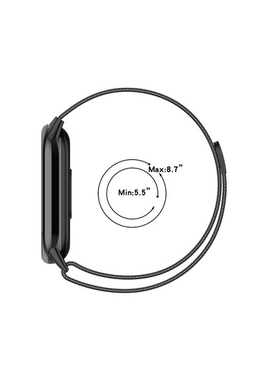 Biriva Home Xiaomi Smart Band 8 Krd-01 Metal Kordon-gümüş