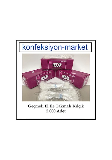 Elle Geçmeli Plastik Şeffaf Kılçık-El ile Takmalı Kılçık 7