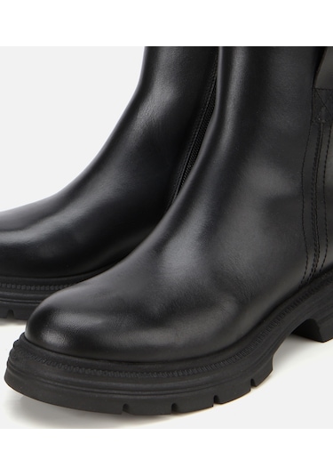 Hotiç Kadın Deri Siyah Yumuşak Dokulu Bilekte Düz Bot 01boh313470a100 01boh313470a100 Siyah