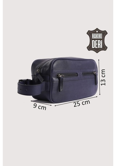 Hakiki Deri Erkek Takım Çantası Lacivert Smr8518 Lacivert