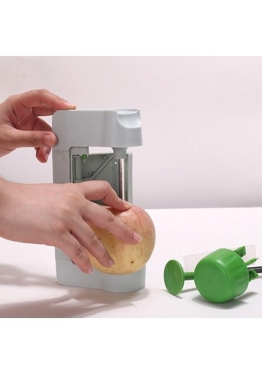 Ulzyvf Cbtx 5 Fonksiyonlu Dilimleyici Soyucu, Meyve Sebze Kesici Mutfak Aleti Beyaz Yeşil Beyaz - Yeşil