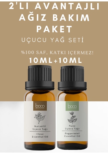 Boco Born In Cosmetics Karanfil + Nane %100 Saf Uçucu Yağı 2 x 10 ML