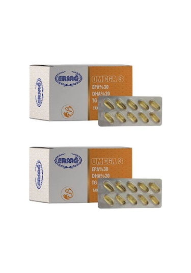 Ersağ Omega 3 Gida Takviyesi 2 Adet - Süper Fiyat