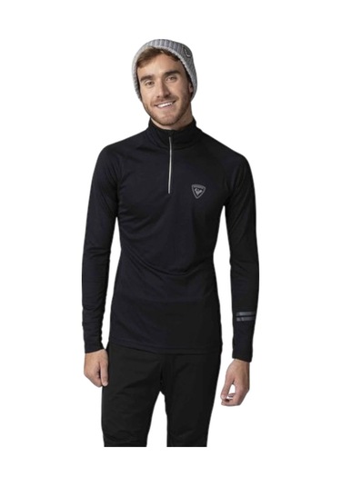 Rossıgnol Rossignol Poursuite 1/2 Zip Erkek Siyah Içlik Üst Blk Siyah