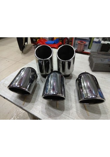 Egzoz Ucu Dışı Paslanmaz Krom 8 Cm 15cm