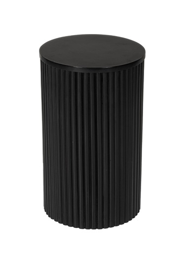 Mariposa Bohem Ahşap Yan Sehpa Siyah