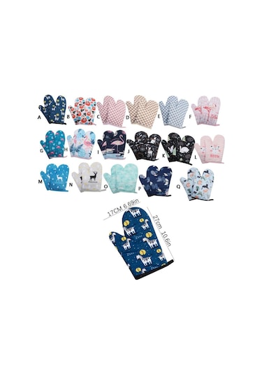 Haşlanma Önleyici Fırın Eldiveni Kaymaz Mutfak Eldiveni Mutfak Pişirme Eldiveni Mikrodalga Eldiven Pişirme C