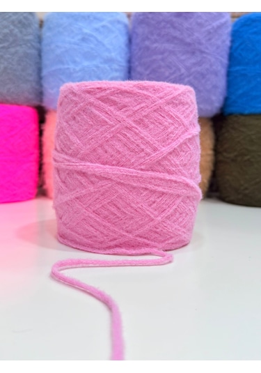 Tavşan Tüyü İp El Örgü İpi 200gr - Pembe