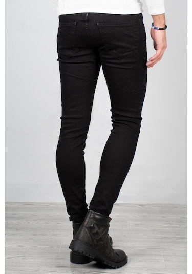 Deepsea Siyah Skinny Kesim Erkek Kot Pantolon 2004157 Siyah
