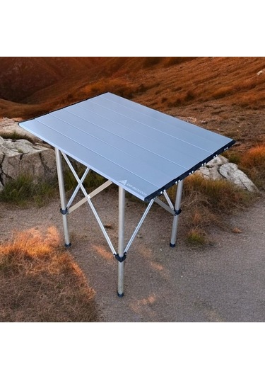 Katlanır Masa Kamp, Bahçe, Balkon, Karavan Ve Tekne İçin Gri