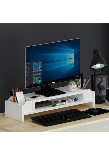 Çınar Monitör Yükseltici Beyaz-beyaz