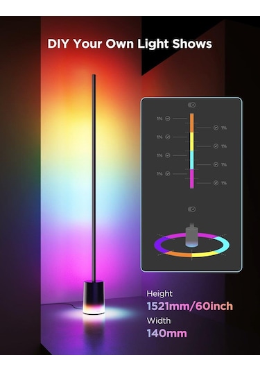 Govee Rgbıcww Lyra 2 Köşe Lambası-siyah