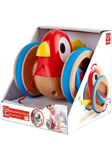 Ahşap İpli Çekçek Yürüme Arkadaşım Papağan 1 Yaş +