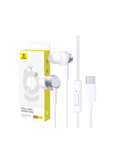 Baseus Encok Cz11 Type-c Mikrofonlu Kulaklık-beyaz Diğer