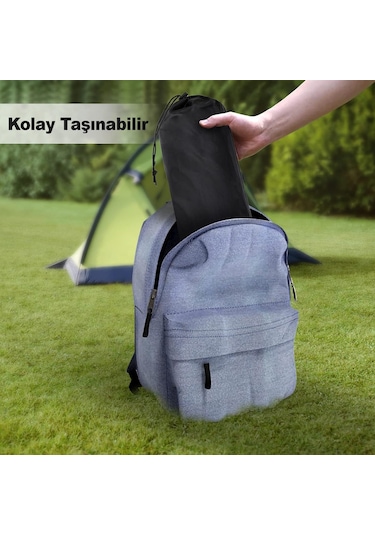 Haegs Full Alüminyum Katlanır Kamp Masası, Piknik, Plaj, Ourdoor Hafif Kamp Masası Küçük Boy - Siyah