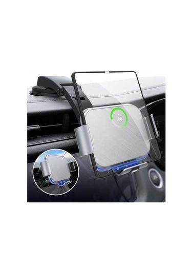 Wondernest Samsung Galaxy Z Fold4/3/2 Ve S8 İçin Çift Bobinli Araç Telefon Tutucu Demir Gri