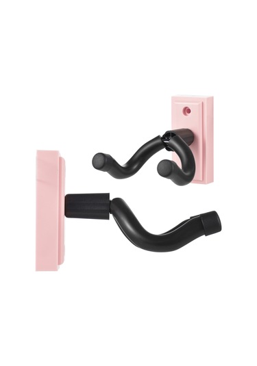 Ranyeek Pembe Gitar Duvar Asma Aleti - Ukulele, Mandolin Ve Gitar İçin Uygun - Abs+metal+silikon Malzeme Pembe