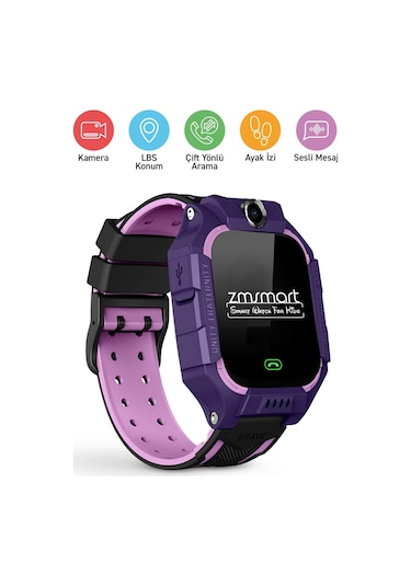Zmsmart Q19 LBS Konum Sesli Görüşme Akıllı Çocuk Takip Saati (İthalatçı Garantili)
