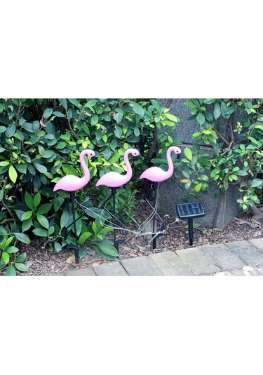 Novahub Güneş Enerjisi Flamingo Lambası Bahçe, Avlu Işığı Güneş Paneli